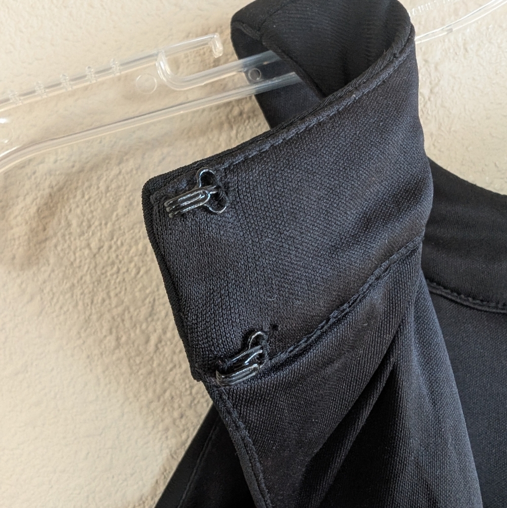 Elegant Black and Gray Halter Dress With Cutout Back Size 6 - Picture 3 of 8
